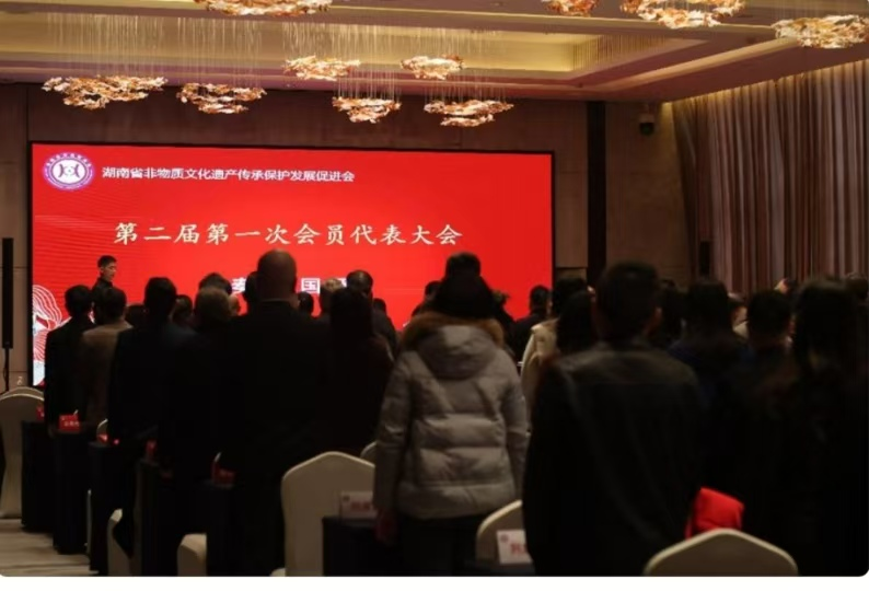 湖南省非遗促进会换届,阳绯文继任会长,刘彬作重要讲话